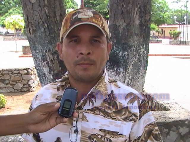 Harry  Roberto Delgado Gonzalez comerciante Zaraceño afectado con el accionar de la delincuencia