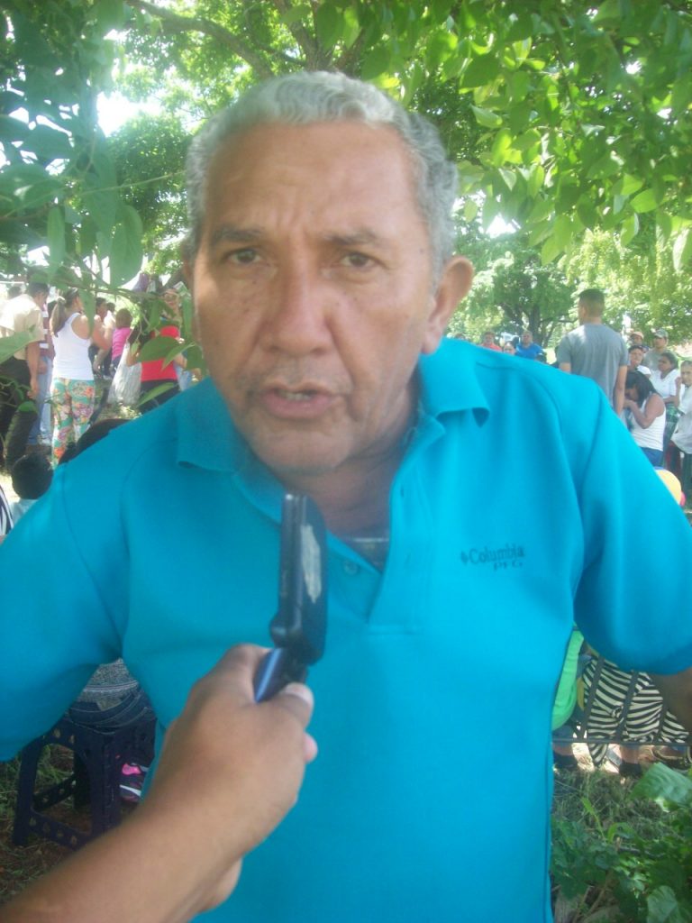 Ramón correa vocero principal del consejo comunal Lucha y Triunfaras
