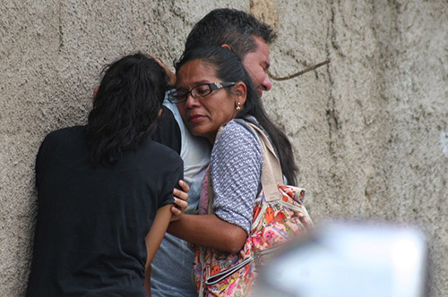 Familiares consternados