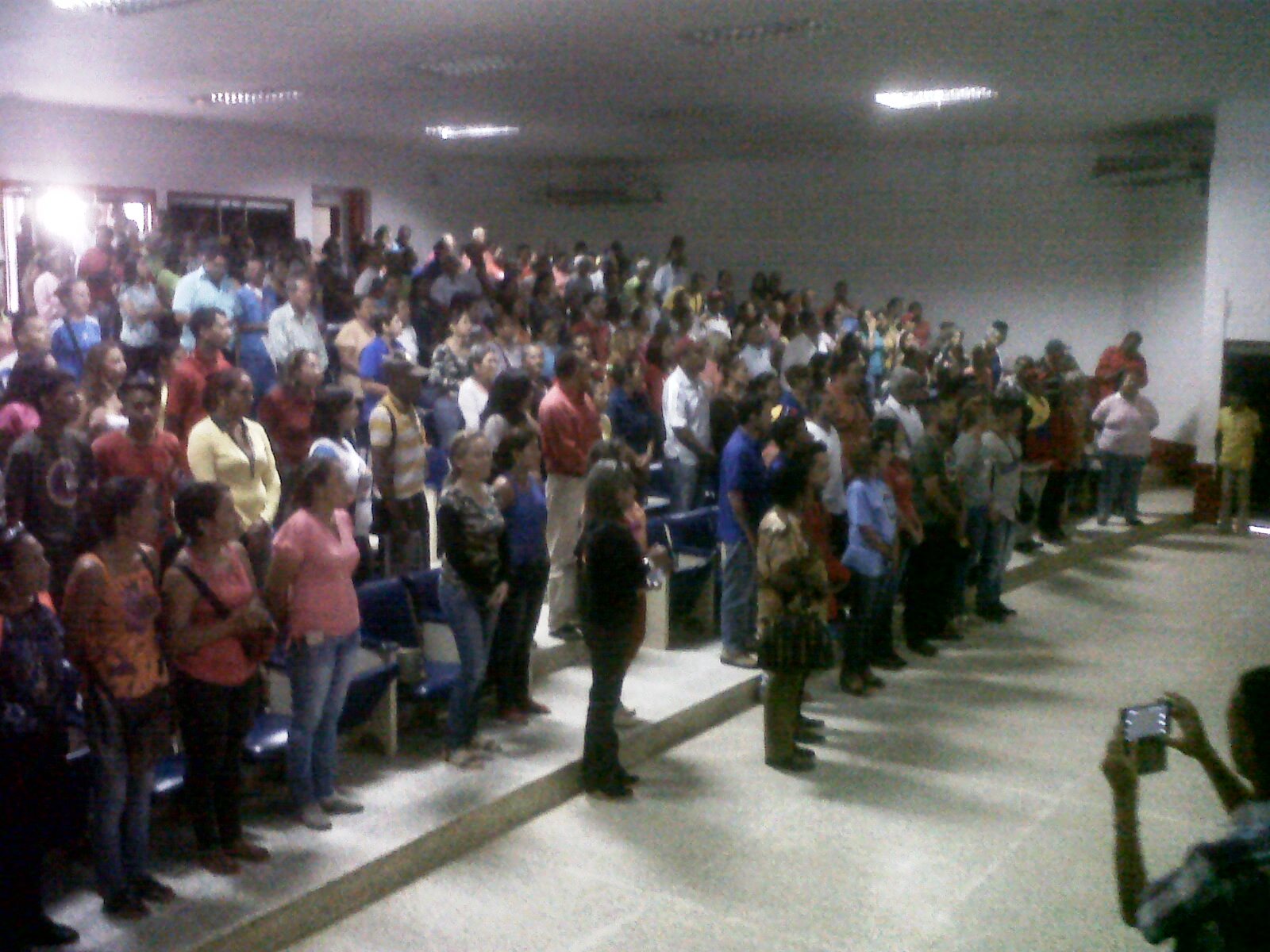 Integrantes de la maquinaria roja del chavismo asistió al acto político efectuado en el auditorio del Iut