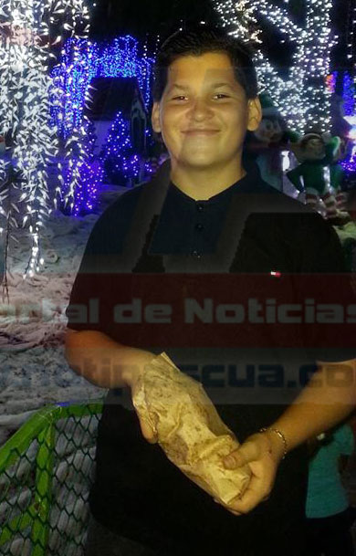 Julio Cesar Luis Hernández de 16 años