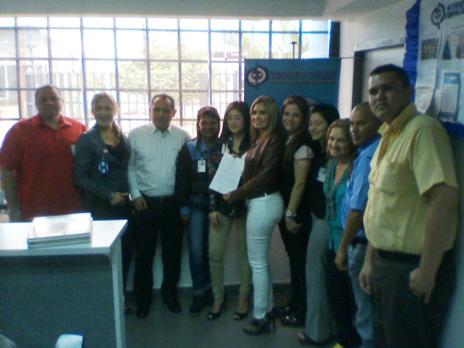 El equipo de trabajo de la Fiscalía Tercera Municipal le dio la bienvenida a la doctora Jenny Díaz