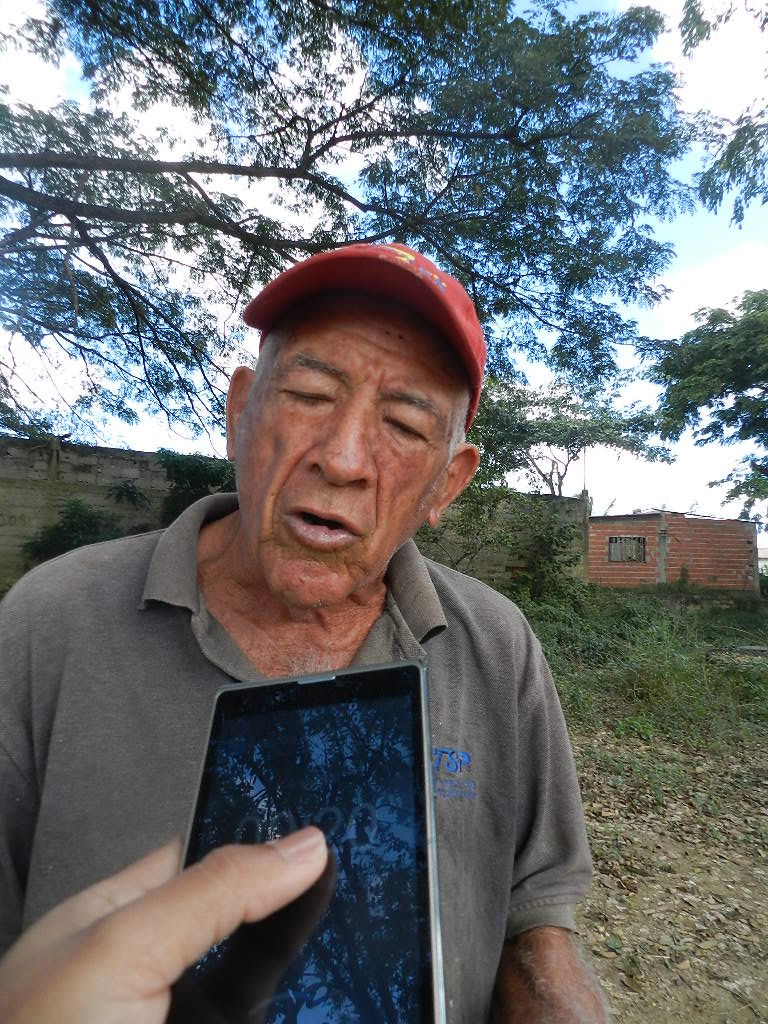 José Farias "este es uno de los barrios mas antiguo de Valle de la Pascua y lo tienen abandonado"