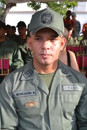 El Teniente Coronel Edinsson Miquilarena Marcano