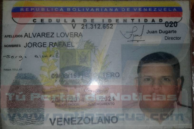 Jorge Rafale Alvarez Lovera asesinado en el sector banco obrero de Valle de la Pascua