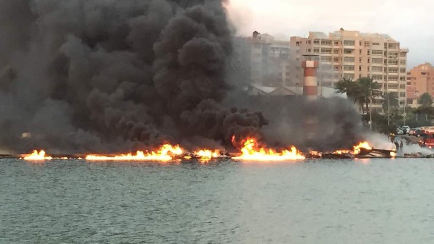 Quince embarcaciones se incendiaron en Nueva Esparta