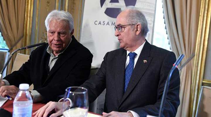 Estuvo reunido con el ex alcalde metropolitano Antonio Ledezma y el  diputado a la Asamblea Nacional Julio Borges.