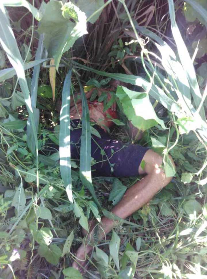 El cadáver quedo en una zona boscosa del sector El Triunfo