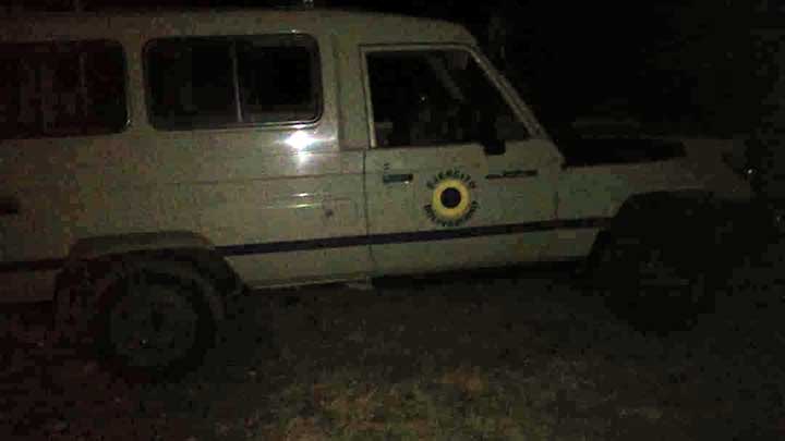 Camioneta con insignia del ejercito venezolano utilizado por los militares. 