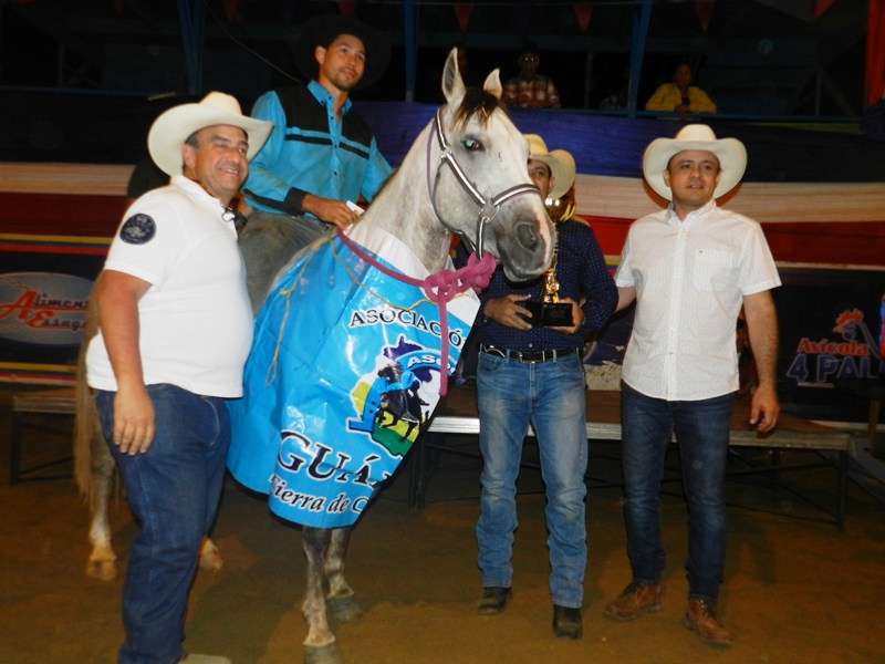 Juan Delgado de Guárico en la yegua Aristócrata K, el mejor equino de la Copa Feveco 2019