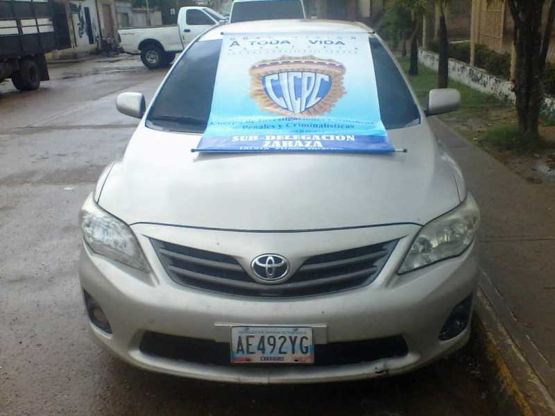 Vehiculo Toyota perteneciente a "El Badua"
