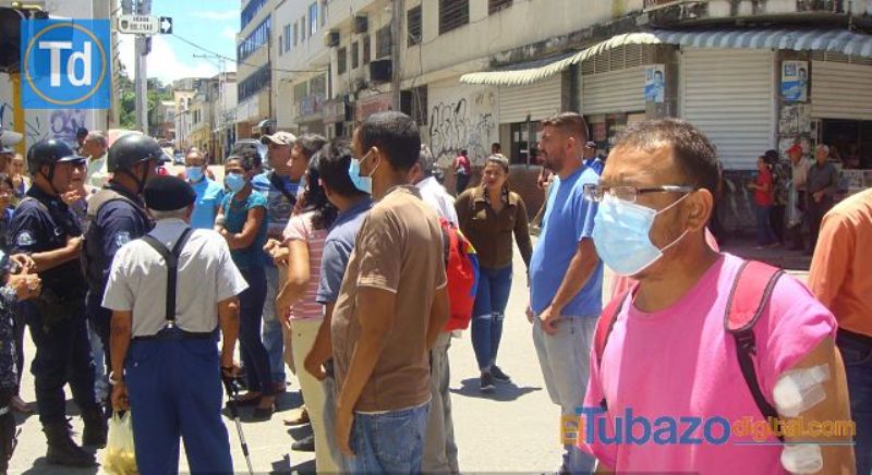 Pacientes renales protestaron en San Juan de los Morros. Foto: Tubazo Digital