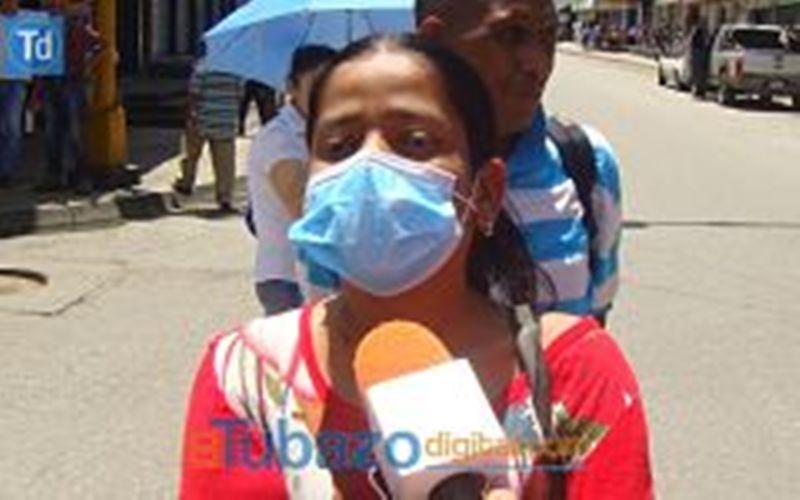 Maryelis Perez, una de las pacientes renales afectadas. Foto: El Tubazo Digital. 