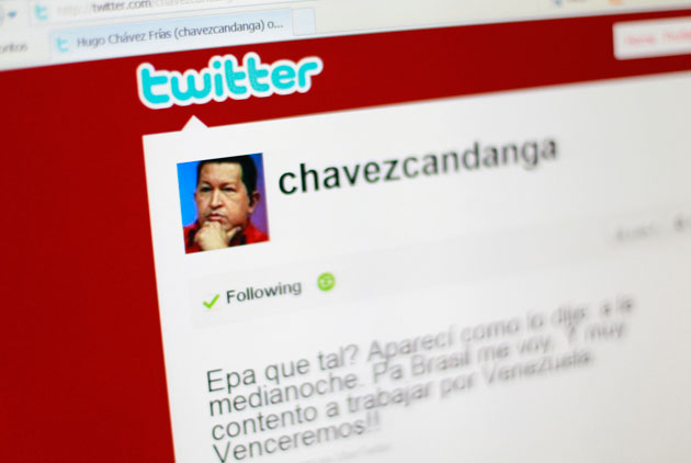 La cuenta de Twitter @Chavezcandanga esta activa nuevamente