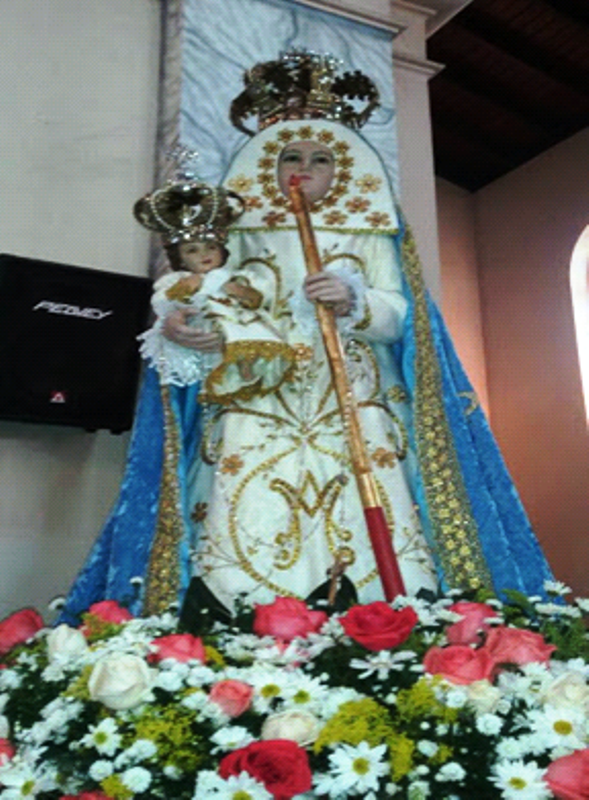 Imagen de la Virgen de la Candelaria del Valle de la Pascua.