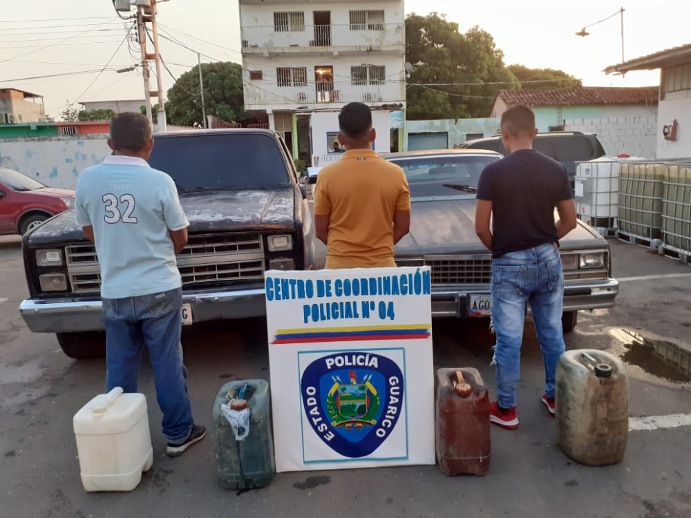 Dos Guardias del Pueblo y un civil fueron detenidos por Poliguarico