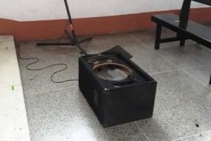 Dañaron equipos de sonido