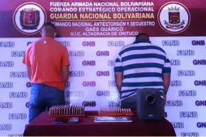 Sujetos detenidos en Monagas