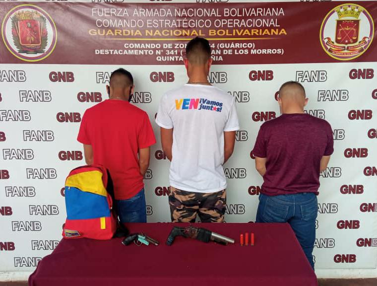 [:es]Guardia Nacional detuvo seis presuntos delincuentes en El Sombrero y Altagracia de Orituco[:]