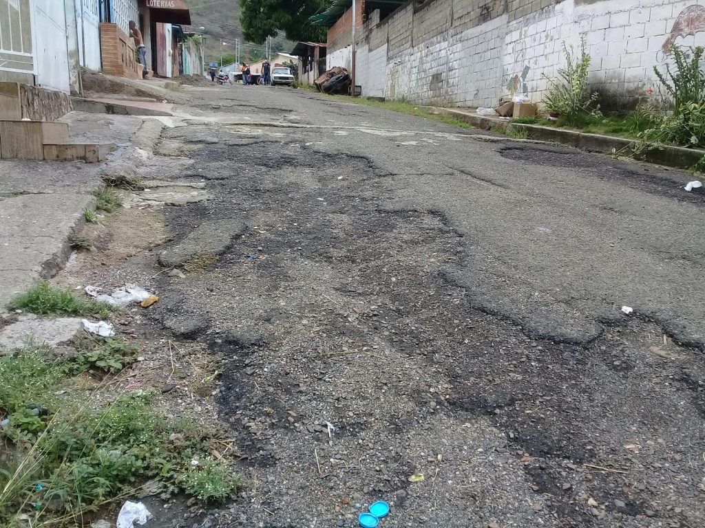 Así se encuentra una de las calles de la comunidad El Jobo, en San Juan de los Morros.