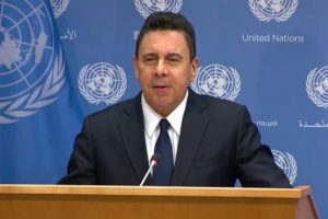 Samuel Moncada ante la ONU. Imagen de archivo