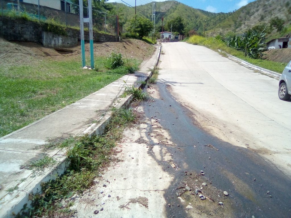 Aguas servidas corren libremente por la comunidad La Ceiba de San Juan de los Morros
