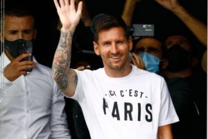 Leo Messi ya está en París. Imagen cortesía