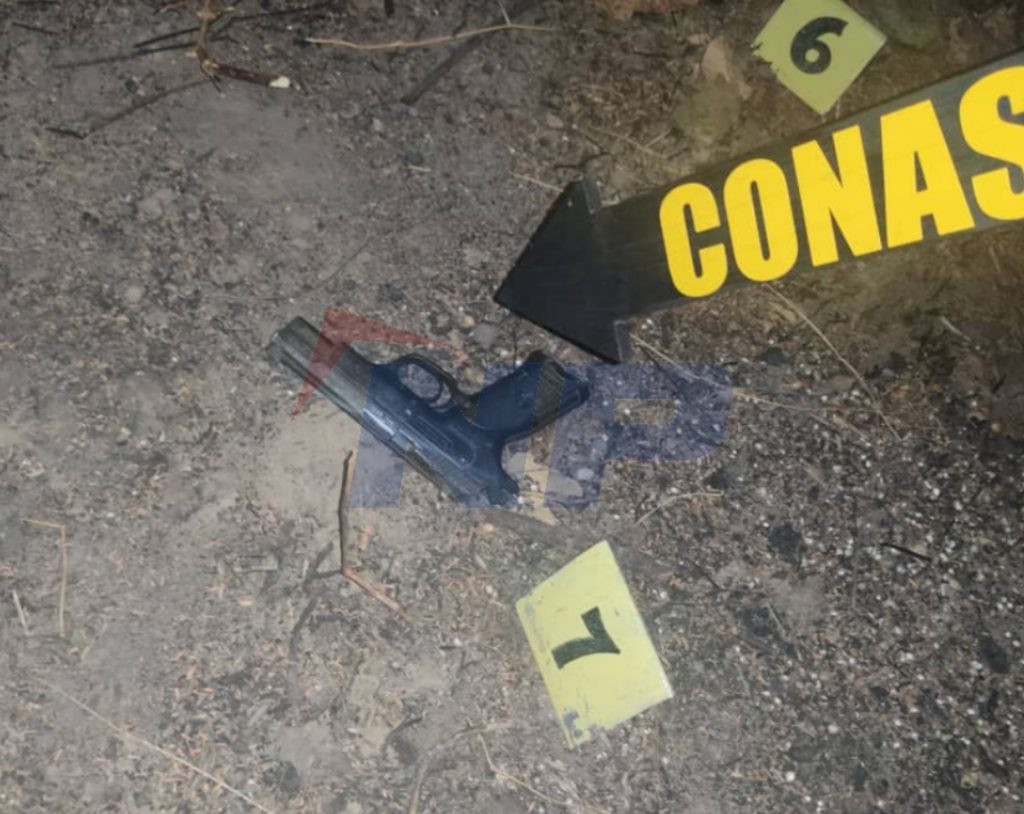 Pistola utilizada por "El Morocho" en el enfrentamiento