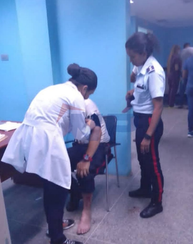 Los funcionarios fueron atendidos en el hospital Dr. Rafael Zamora Arevalo