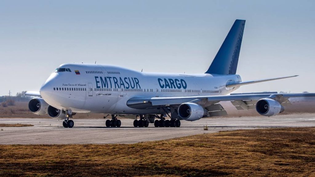 Boing 747-300M propiedad del Estado venezolano, retenido en Buenos Aires 