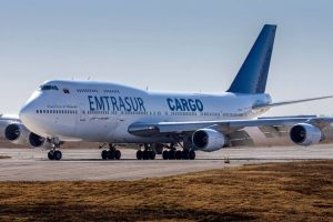 Boing 747-300M propiedad del Estado venezolano, retenido en Buenos Aires